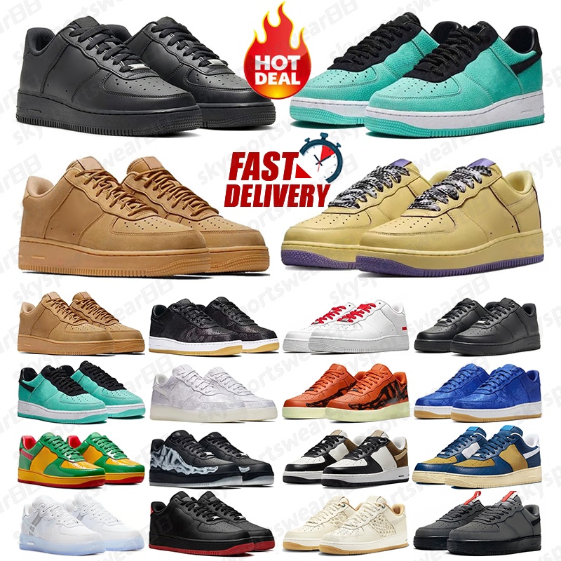 2026 1s low running shoes for men women designer sneakers one platform shoe triple white black mens womens classic forc 1 outdoor sports trainers H10