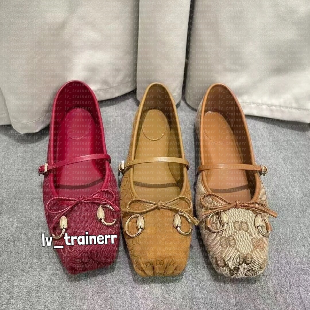 Horsebit Ballet Flat Paris Designer Dance Shoes Satin ballerinas Bowknot Round Shallow Mouth Single Shoe Mary Jane comfort flat sandals women Loafers size 35-40 e8