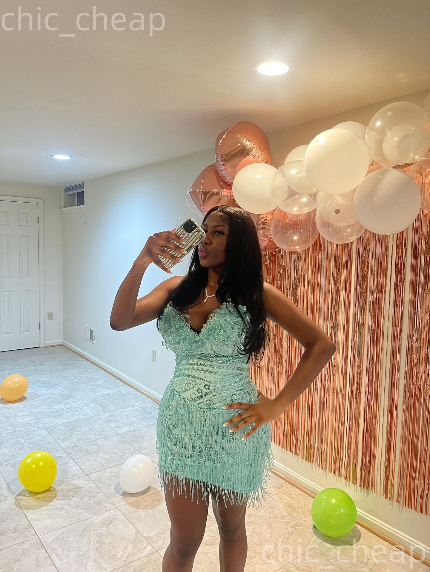 2026 Mint Sheath Cocktail Dress Sweetheart Beaded Tassels Sequined Short Mini Graduation Homecoming Dresses For Special Occasions Sweetheart Gowns ZJ0