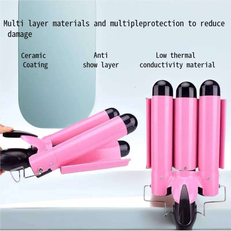 IRUIBEAUTY Professional Curling Iron Ceramic Triple Barrel Curler Irons Styler Hair Waver Styling Tools H260110