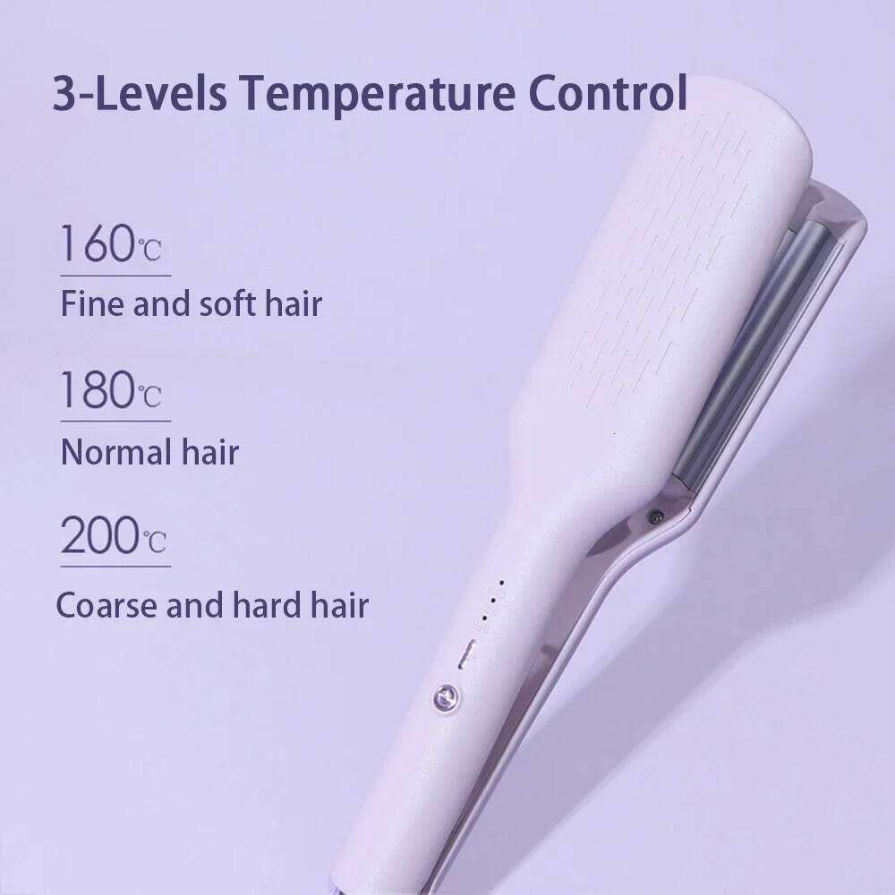 10mm 4 Barrel Crimper Beach Waves Volumizing Curling Iron PTC Heating Ceramic Hair Waver Styling Tools for Women Girls H260110