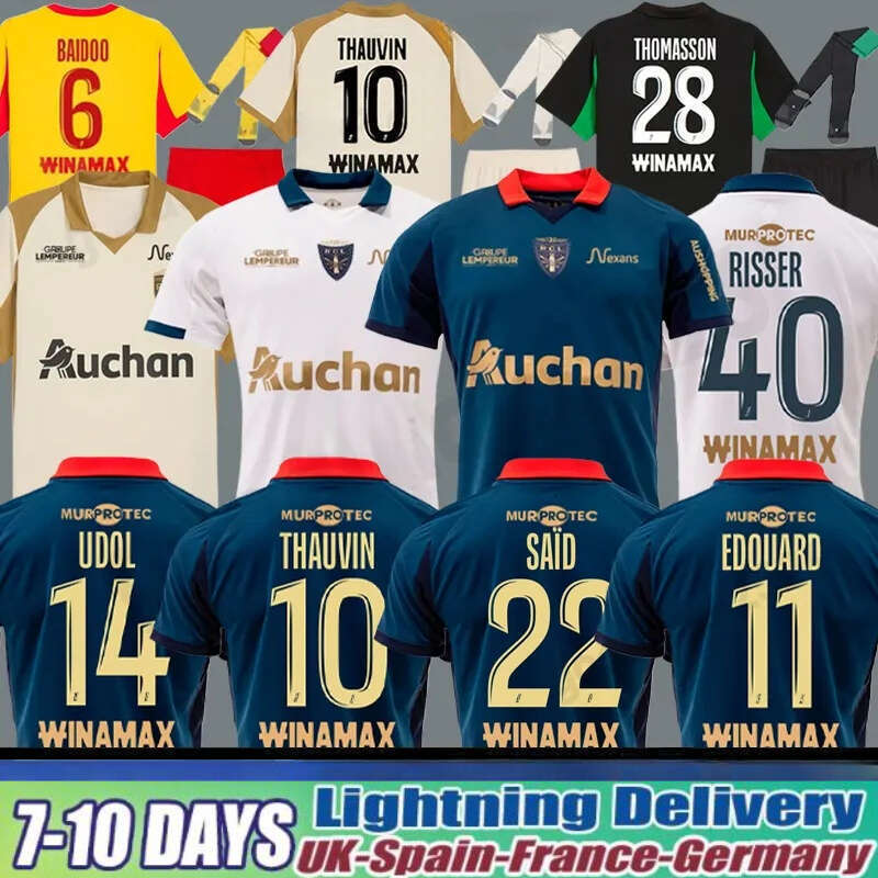 25 26 Home Away Maillot RC Lens Soccer Jerseys THIRD Saint-barbe Special KAKUTA FULGINI DIOUF SPIERINGS GANAGO SOTOCA WAHI Football Shirt Jersey Men Kids Kit top 3rd