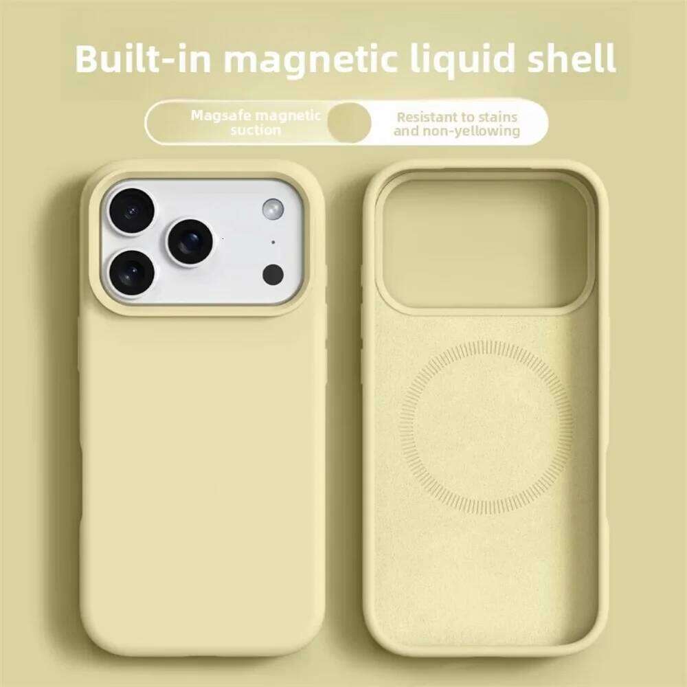 Magnetic Phone Case iPhone 17 Liquid Silicone Cases For iPhone17 16 Pro Max 17Pro Air Soft Bumper Cover 26L0110