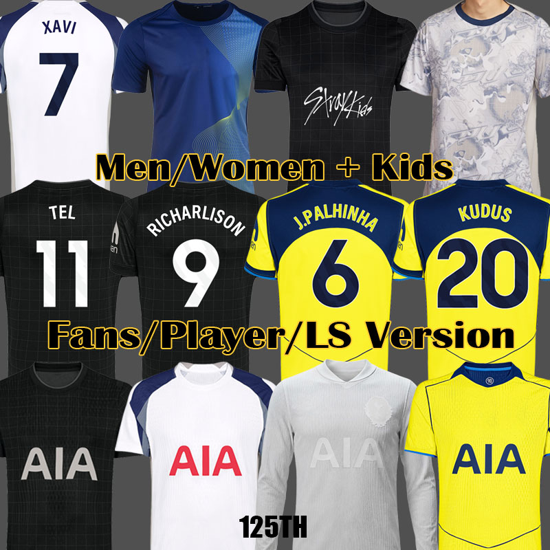 Tottenham hotpsur 25 26 Soccer Jerseys RICHARLISON MADDISON KULUSEVSKI VAN DE VEN 2025 2026 125th Anniversary TOT Football shirts tottenham SOLANKE Men kids tops