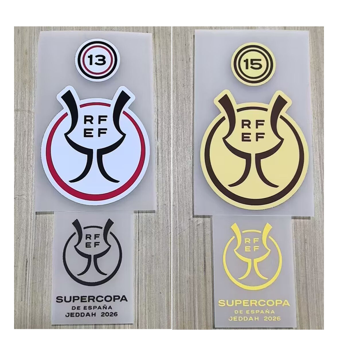 2026 Espana Supercopa Patch Final Supercopa Badge Heat Transfer Soccer Patch Badge