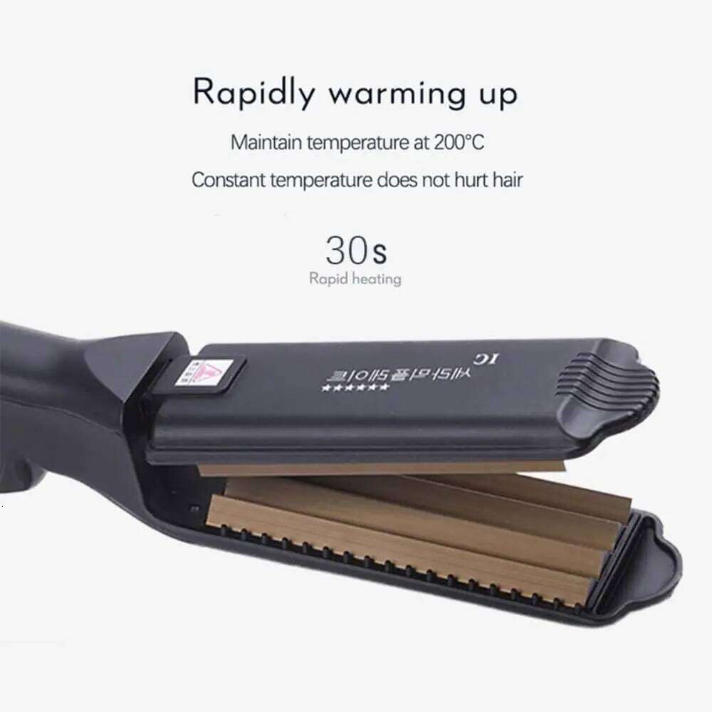 6 Teeth Corrugated For Volumizing And Fluffy Hairstyles Iron Anti Static Ceramic Hair Crimping Styling Tool H260110