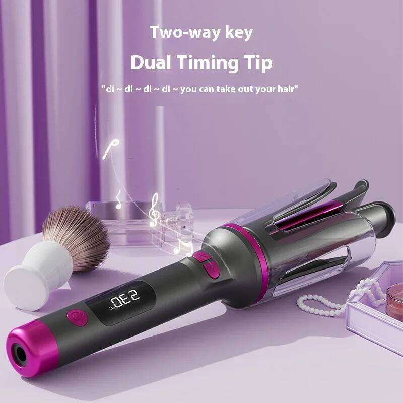 Automatic Curling Iron 32MM Double Slot Negative Ion Portable Hair Curler Constant Temperature Anti Hot Styler for Travel H260110