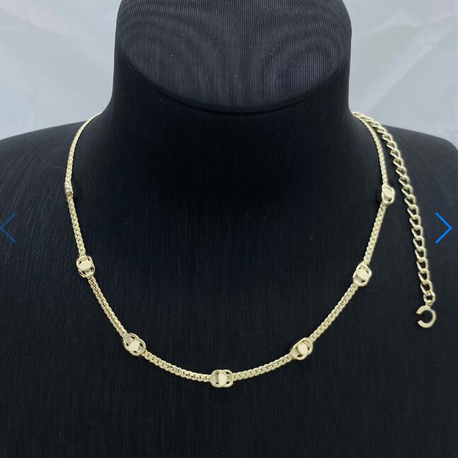 Pendant Necklaces Gift Letter Pendants 18K Gold Plated Jewelry Chain Designer Luxury Necklaces with Box