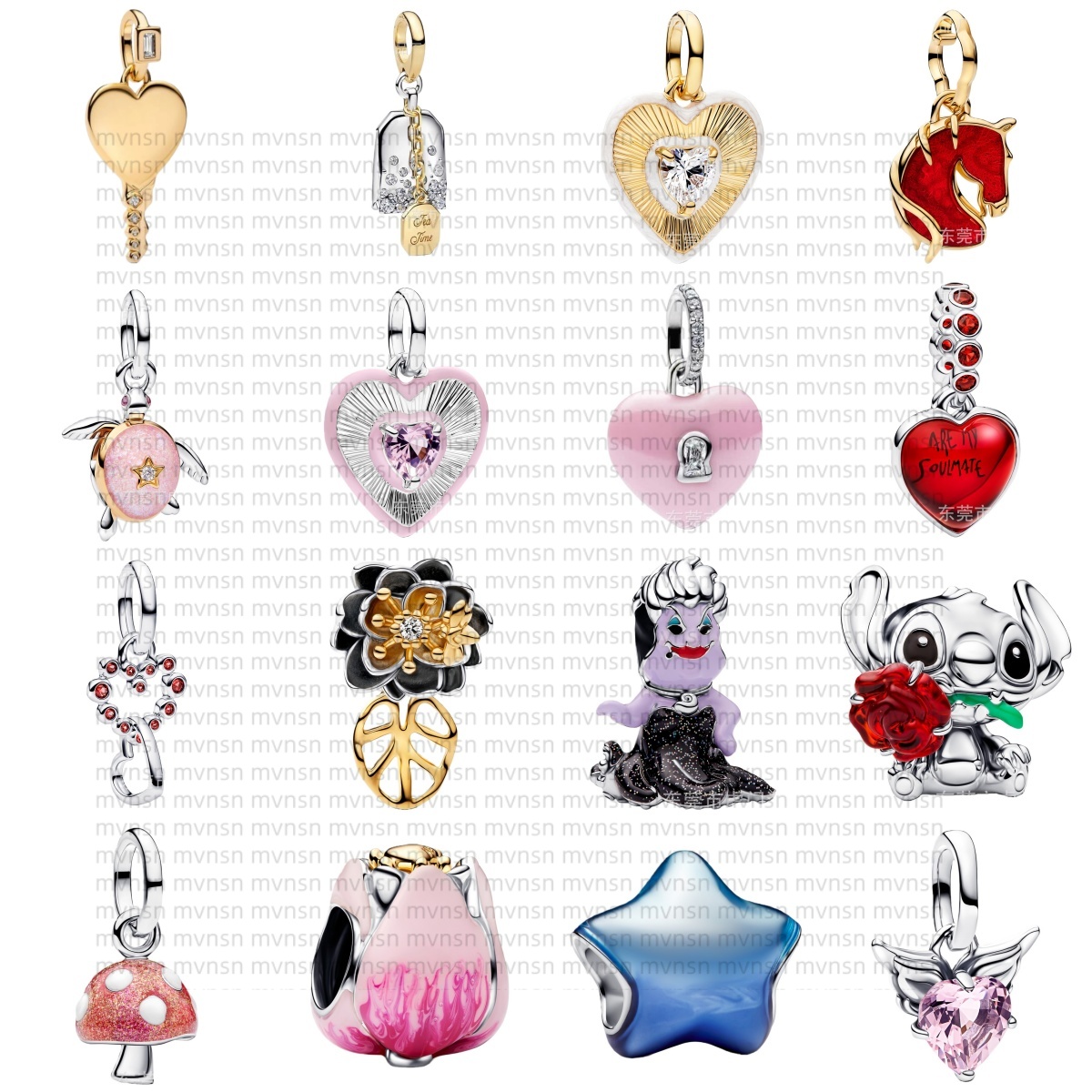 designer Charms 925 Silver Pink Ceramic Heart Padlock Dangle Radiating Pink Heart Medallion Charm with box Fit Bracelet Necklace For Women Luxury Jewelry party Gift