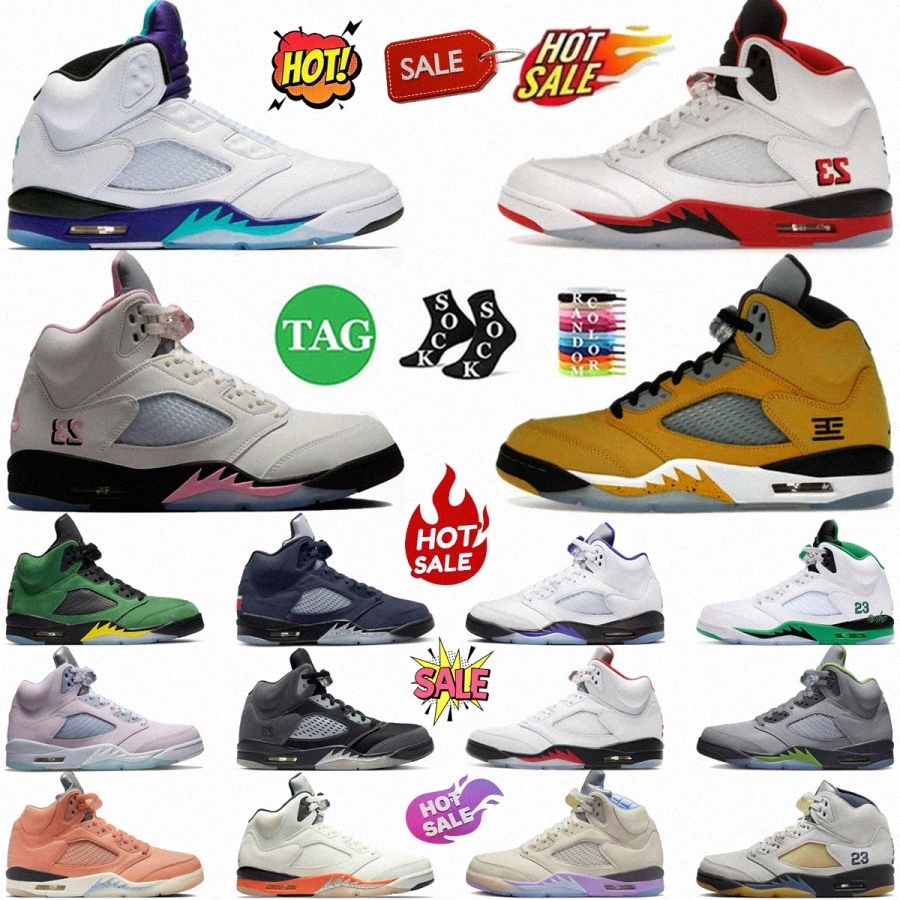 designer basketball shoes 5 5s men big size shoe 14 15 16 Medium Soft Pink Fire Red Black Tongue Medium Soft Pink Grape Tokyo T23 MetalCfML#