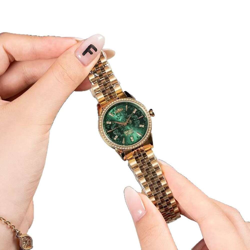 Empress Dowager New Snowflake Embossed Fashion High-end Same Style Quartz Ladies Wholesale Women's Watch