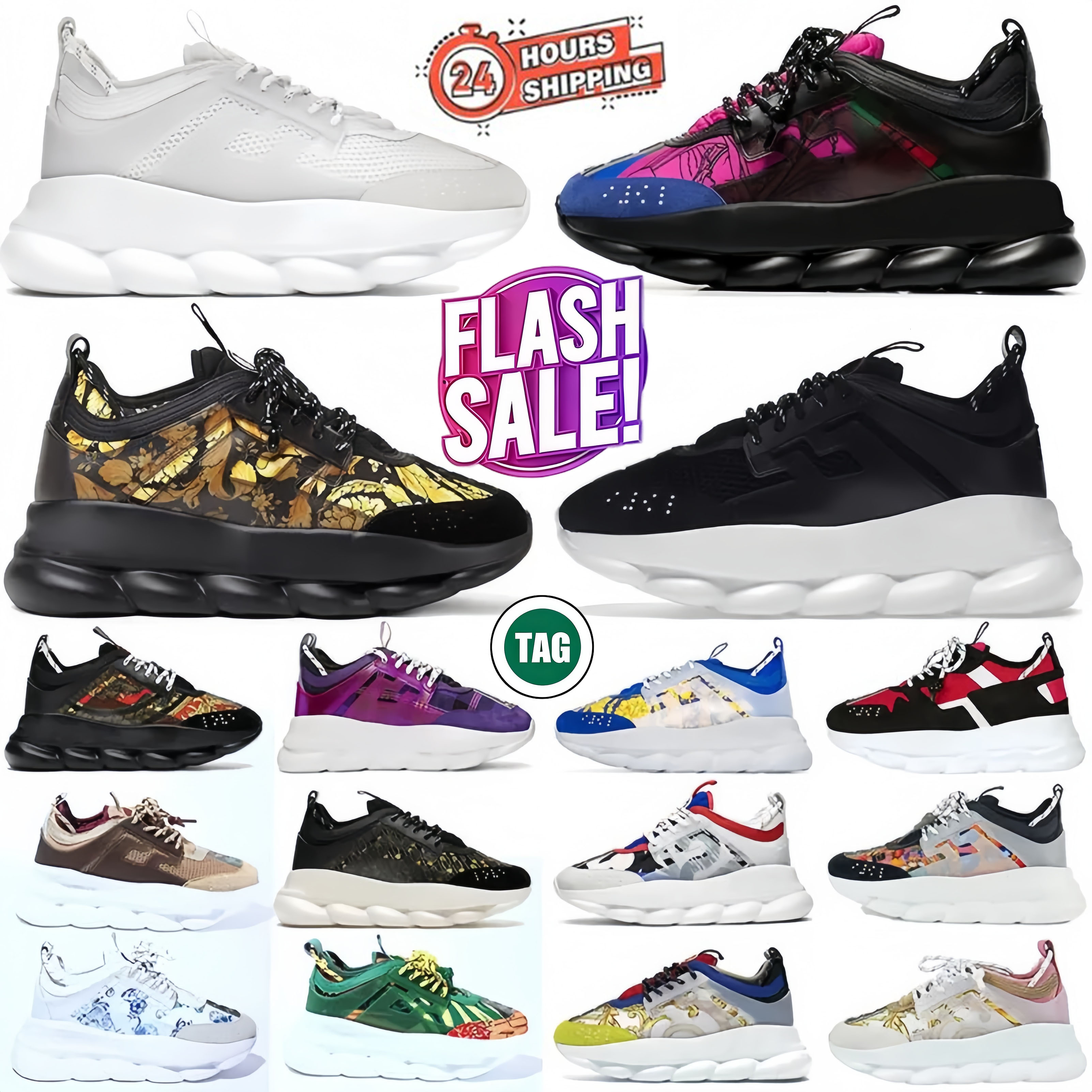 Chain Reaction women men designer Running shoes Casual luxury brand platform sneakers Rubber Suede high quality Cherry Bluette Fashion Outdoor Sports trainers