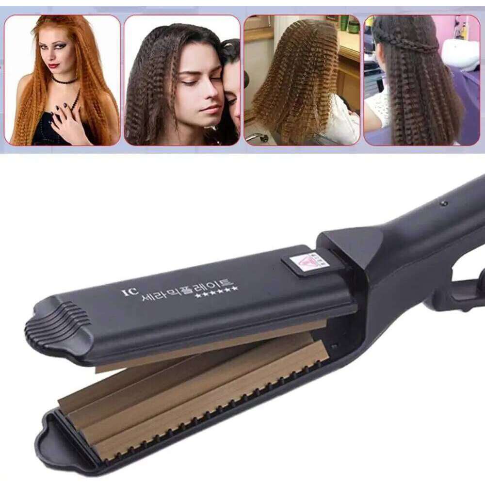 6 Teeth Corrugated For Volumizing And Fluffy Hairstyles Iron Anti Static Ceramic Hair Crimping Styling Tool H260110