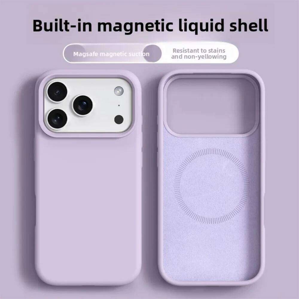 Magnetic Phone Case iPhone 17 Liquid Silicone Cases For iPhone17 16 Pro Max 17Pro Air Soft Bumper Cover 26L0110