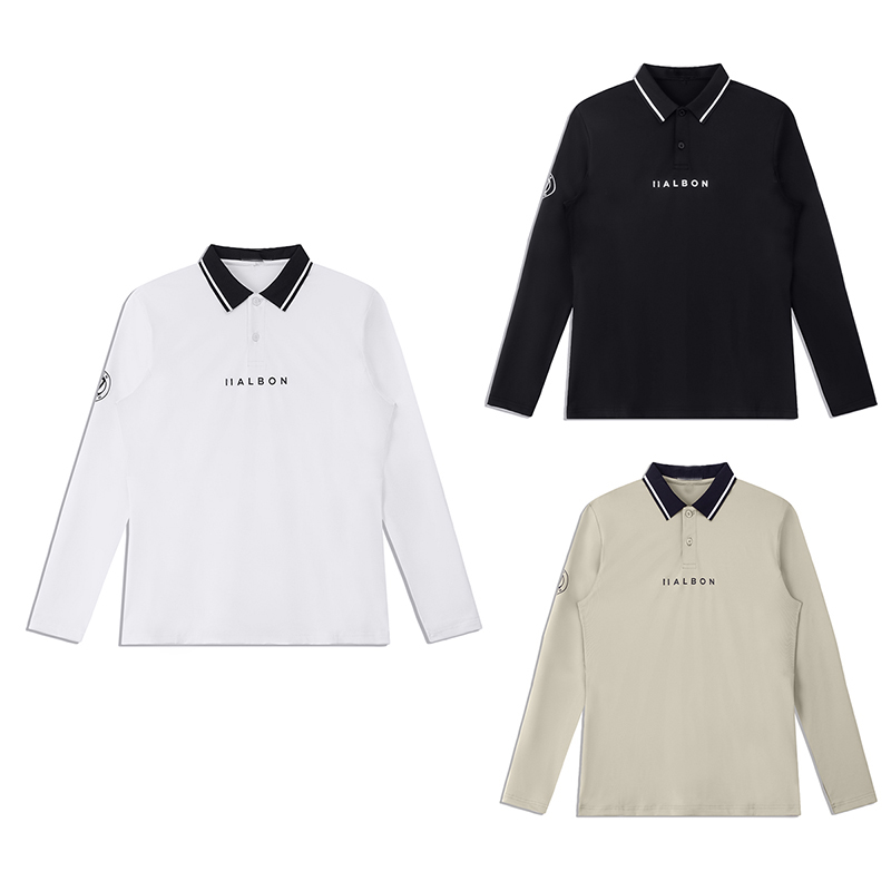 Golf Men's Clothing Spring and Autumn New Product Outdoor Quick drying Sports Shirt Comfortable and Breathable Long sleeved T-shirt Versatile POLO Shirt Khaki Top