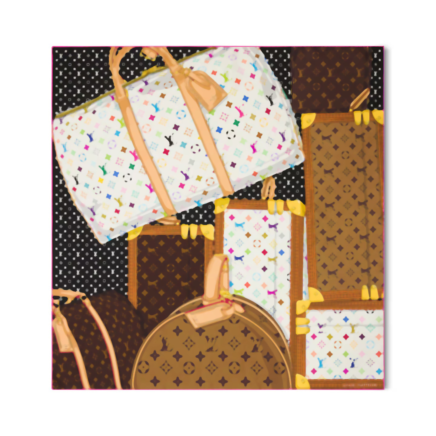 Silk Scarves Luxury silk scarfs for Ladies Designer Scarf Fashion Headscarf Women Floral alphabet design Letter L Print 90cm