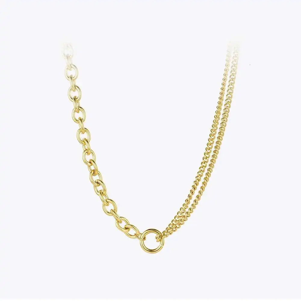 ENFASHION Link Chain Choker Necklace Women Gold Color Stainless Steel Necklaces Friends Gifts Fashion Jewelry Collier P3070 260107