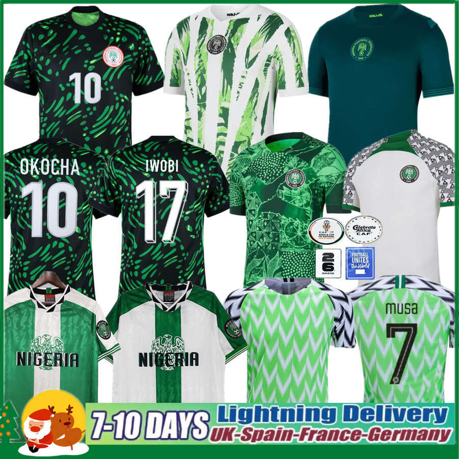 Nigeria Jersey 2024 2025 2026 IHEANACHO AINA Retro Soccer Jerseys National Team 24 25 26 27 SIMON OMERUO A. IWBOI Pre-match Suit Maillot Football Shirts Tops kids kits