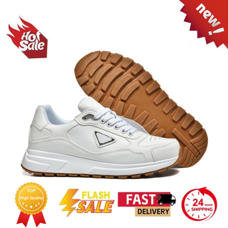 Designer casual shoes Mens womens shoes classic Sneakers bright leather nylon outdoor trainers White black green yellow fashion Sports Trainer running shoes