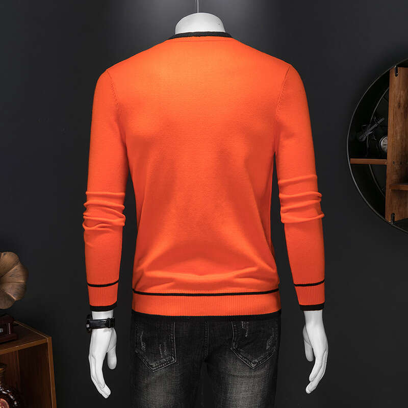 Men's Wool Cardigan European Station Autumn New Single-Breasted Sweater Jacket Outerwear Knitted V-Neck