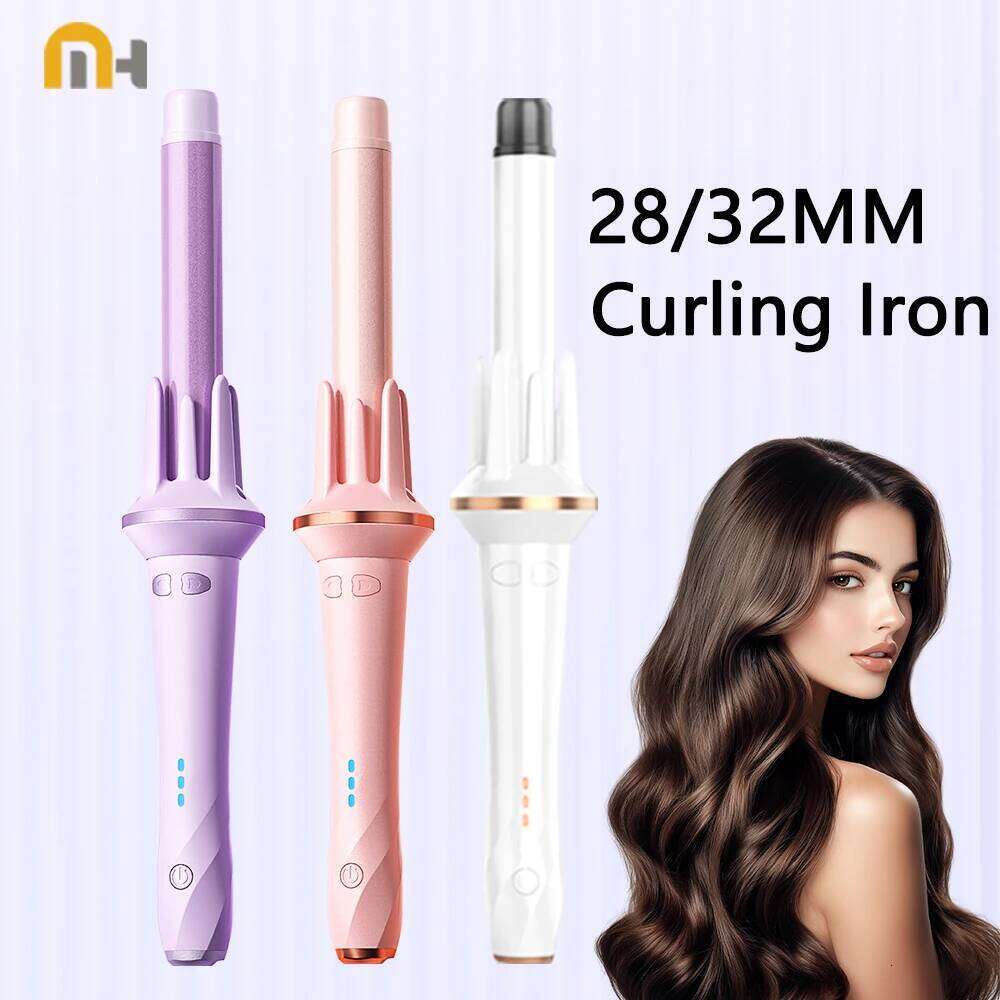 Automatic Curler 28mm/32mm Large Wave Iron Anion Fast Heating Professional Styling Curlers Curling Wand Hair Waver H260110