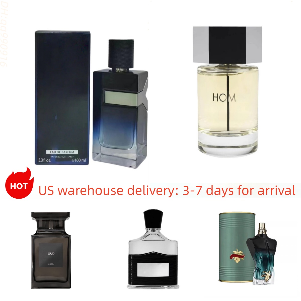Perfume Fragrance Eau De Parfum 100ml-125ml Long Lasting Brand Women Man EDP cologne US warehouse delivery: 3-7 days for arrival