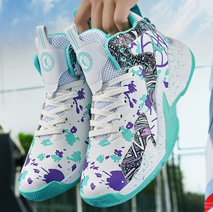 Breathable basketball shoes in spring and summer, new wear-resistant professional practical sports shoes for teenagers waterproof and trendy shoes Z 1