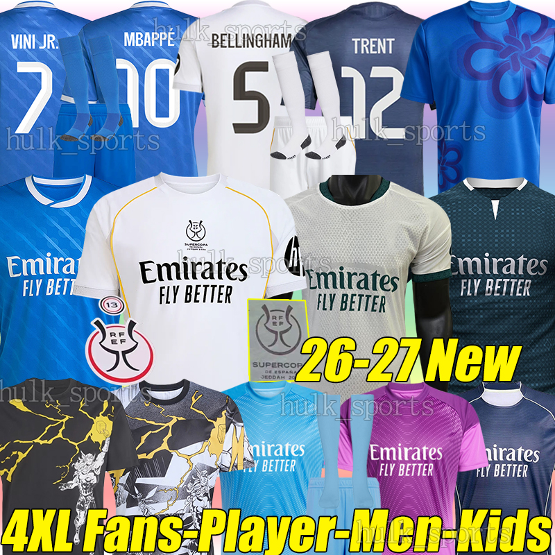 5XL 2025/26/27 MBAPPE Real Madridsoccer jerseys VINI JR. MASTANTUONO ARDA GULER E.MILITAO BELLINGHAM BRAHIM RODRYGO VALVERDE men kids kits socks sets football shirts