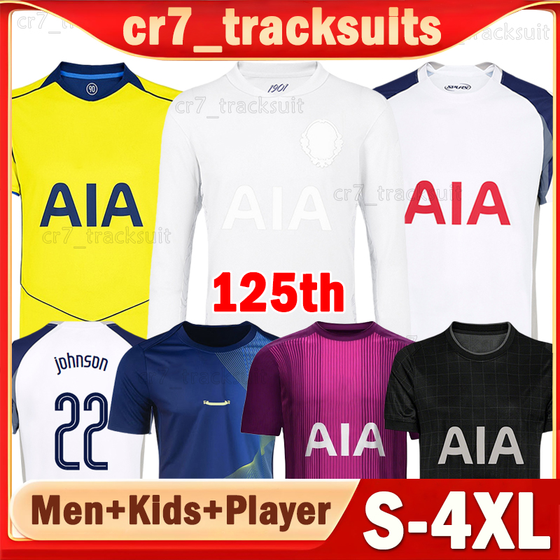 XXXL 4XL 25 26 Tottenham Soccer Jerseys XAVI J.PALHINHA RICHARLISON JOHNSON Football Shirts 2025 2026 Long sleeves VAN DE VEN KUDUS Goalkeeper VICARIO Men kids kitss