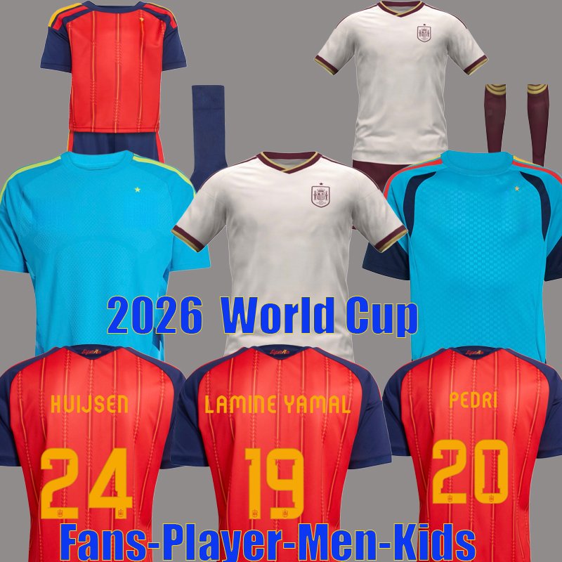 3XL 4XL 2026 Men kids kit Spanish Espana football shirt soccer jerseys Spain TORRES GAVI RODRIGO PEDRI LAMINE YAMAL MORATA Men T-Shirts National Camiseta