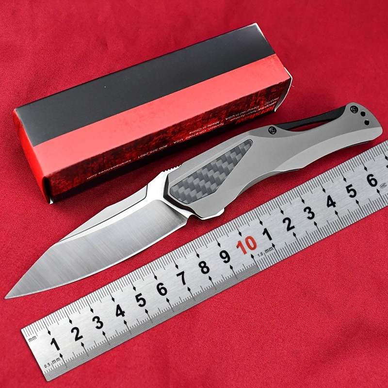 Folding Knife KS 5500 Collateral KVT Assisted Flipper Knife D2 Drop Point Blade Stainless Steel Handles Outdoor Camping Knife