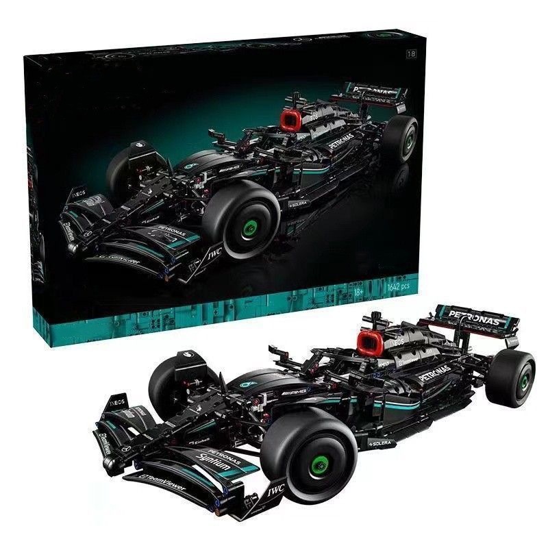 Cross-border new product D2209 racing set of small particle building blocks as a gift with free shipping