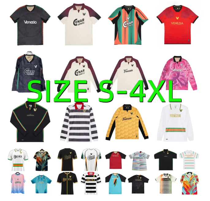 2025 2026 pre-match Venezia FC soccer Jerseys 24 25 26 ARAMU FORTE Fiordilino PERETZ HEYMANS TESSMANN CRNIGOI MARIANO Johnsen MAZZOCCHI FOOTBALL SHIRTS Men kids kit