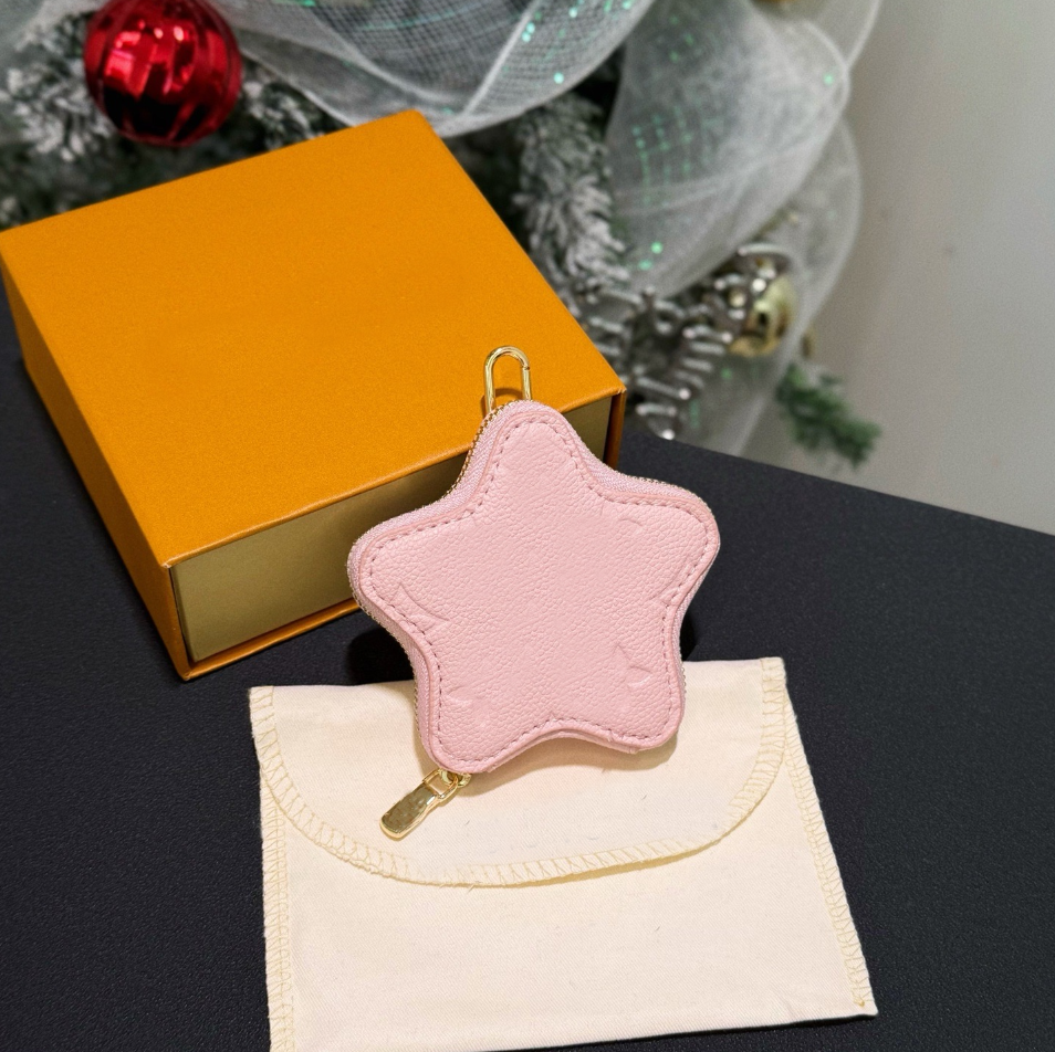 Designer Heart shape spark coin purse silver key wallets women mini bag clutch purse luxury purses fashion pouch with letter and flower printed pocket