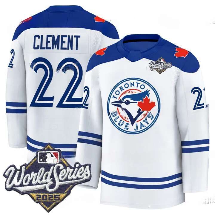 39 Trey Yesavage Blue Jays 2025 Hockey Jersey George Springer Vladimir Guerrero Jr Ernie Clemen Addison Barger Alejandro Kirk Max Scherzer Alomar Jeff Hoffman