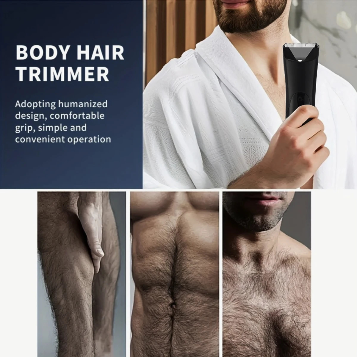 Mens Body Trimmer Electric Razor Pubic and Underarm Hair Private Ceramic Blade Grooming Kit 260108