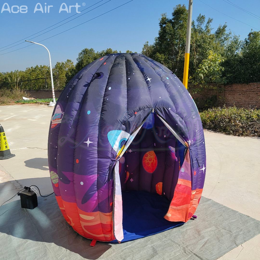 Astronaut Galaxy Inflatable Sensory Tent for Autism & ADHD Calm Corner, Kids Dome Tent for Home School Classroom Party Indoor Play