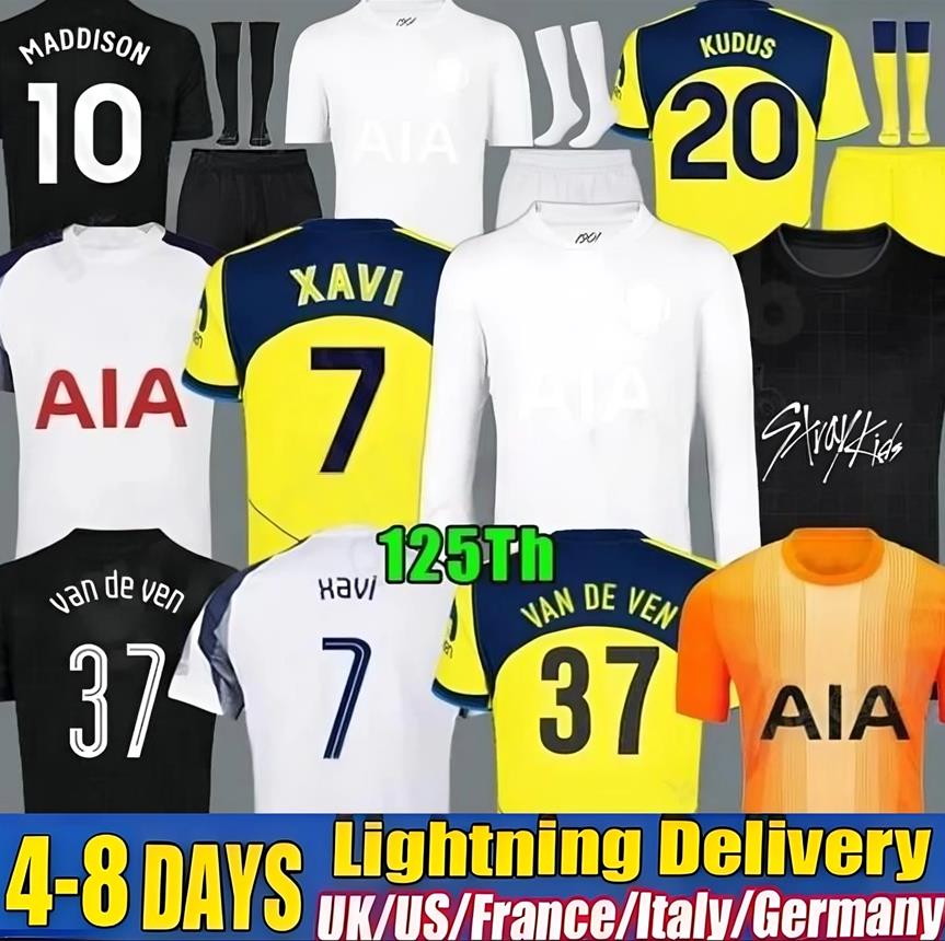 25 26 Fan version MADDISON SON WERNER Soccer Jerseys2025 2026 KULUSEVSKI 2025 VELIZ VAN DE VEN Football kits shirts Men kids goalkeeper pre match tottenham jersey