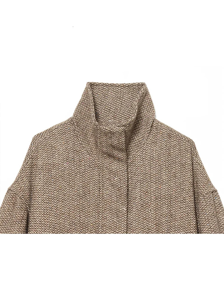 TFMLN Fall Winter Women Mini Skirt Set Fashion Stand Collar Simple Jackets Chic Tierred Bow Short Vintage Streetwear 251231