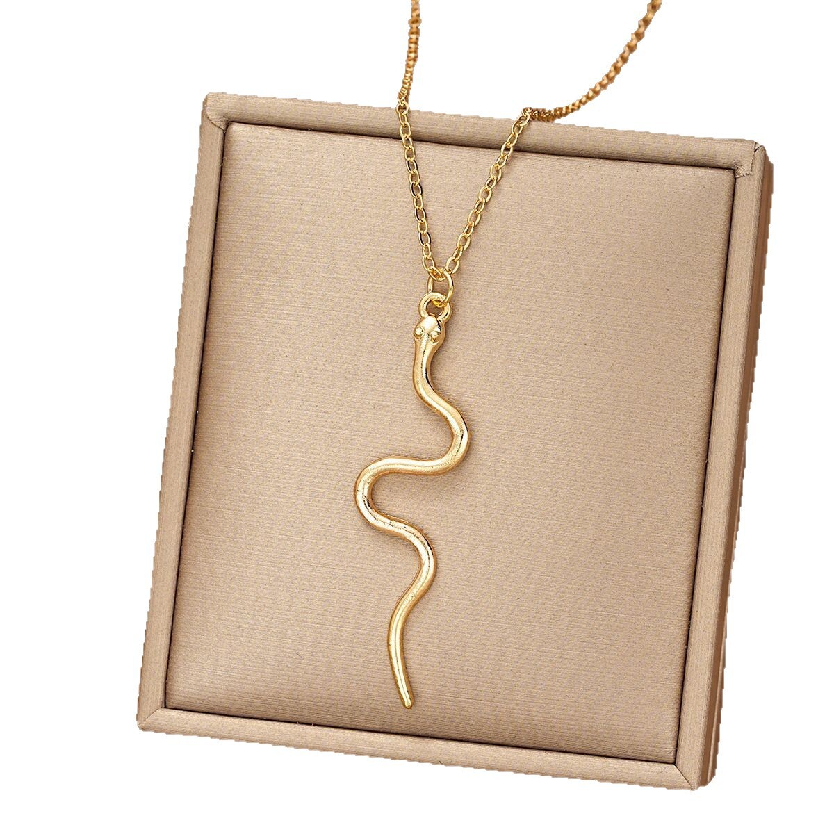 Luxury Brand Designer Jewelry European And American New Jewelry High-End Snake Necklace For Women, Unique Fashion Retro Snake Pendant Sweater Chain Wh - view 6