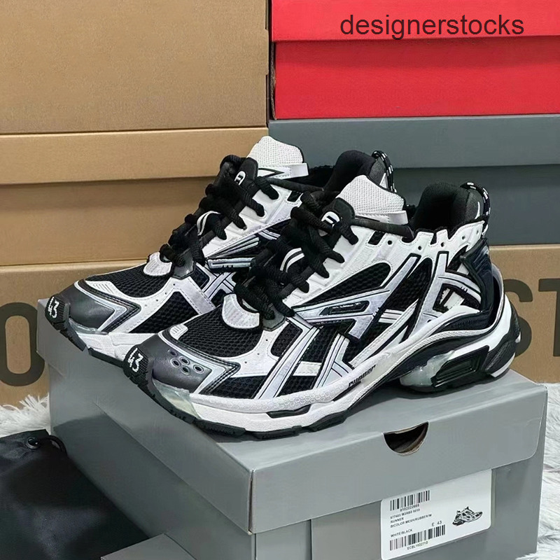 Designer Runner Sneaker 70 75 Casual Shoes For Men Women Luxury Paris Platform Sneakers Gomma Leather Black White Grey baleniagas balenciagas balenciagac UDWD