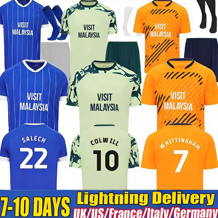 25 26 Cardiff City Soccer Jerseys 2025 2026 WHITTINGHAM WINTLE COLWILL KELLYMAN camisetas de futbol TANNER TURNBULL SALECH Men Football