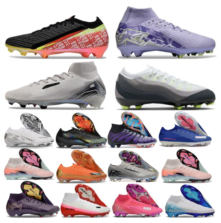 2025 Soccer Cleats MERCURlAL Mens Kids Soccer Shoes Cosmic Speed Mercuri VAP0R 16 SuperfIy 10 X Elite United Soccer Cleats Dream Speed 009 Grand Purple Football Boots