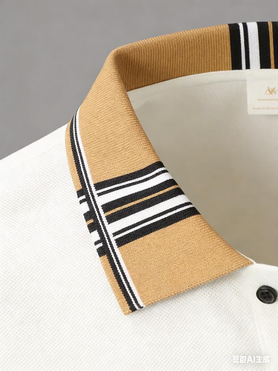 Luxury Brand Designer Clothes Foreign Trade 2025 Hot Sale 3D Digital Print Men's Casual Loose Short Sleeve Polo Shirt Summer Order