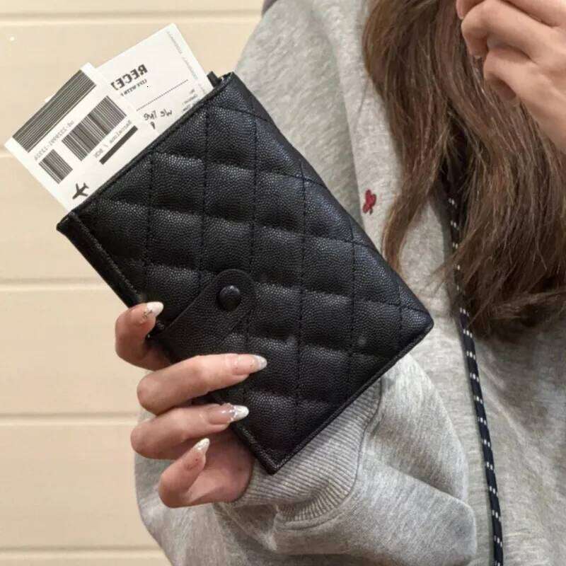 PIERRELOUES Womens Travel Passport Holder Anti Theft RFID Wallet and Card Case Multi Functional Luxury Storage Bag 1100368158