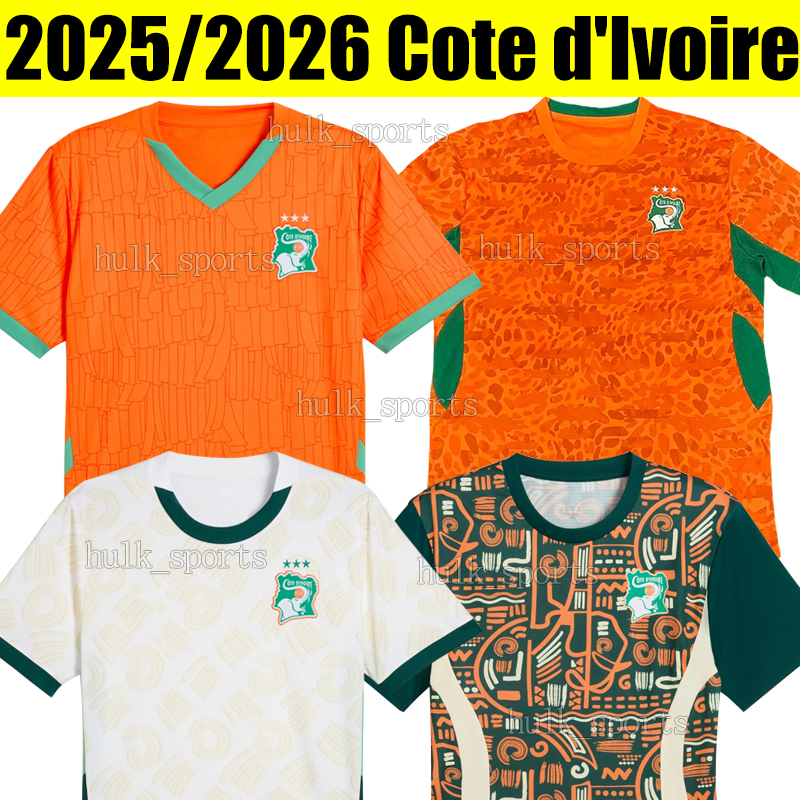 2025 2026 Cote d Ivoire soccer jerseys KRASSO OUMAR DIAKITE KESSIE AMAD GUESSAND FOFANA BAYO DIOMANDE SANGARE AGBADOU TOURE ZAHA men kids kits sets football shirt