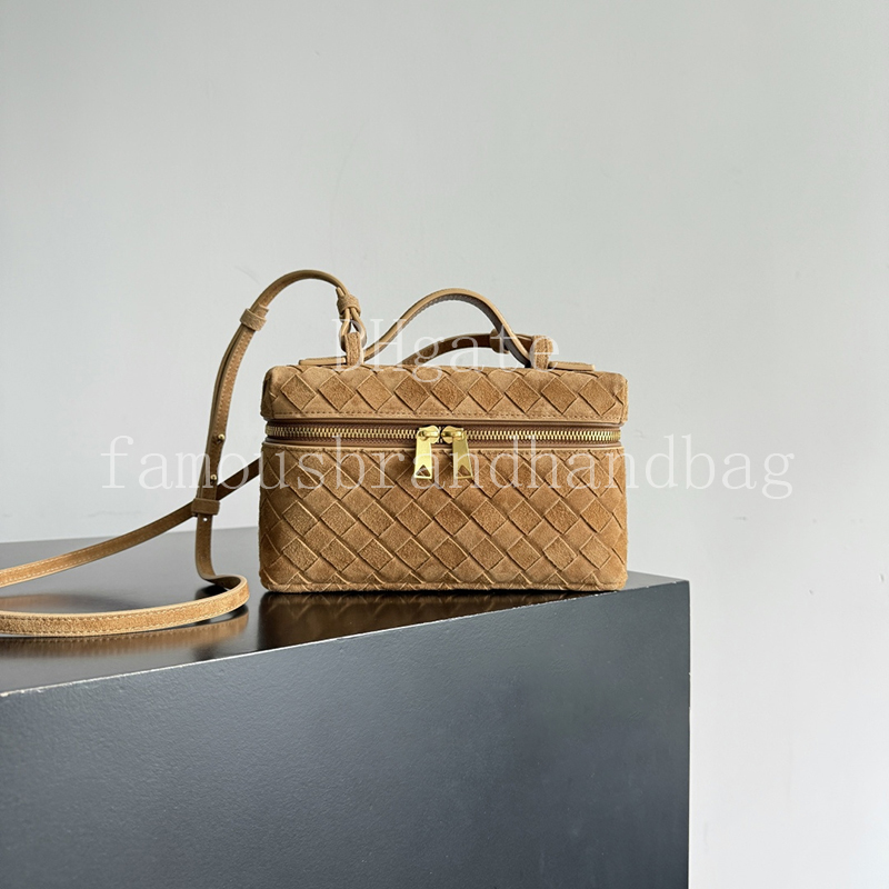 Master quality Bang Bang Intrecciato Leather Vanity Case 23CM Designer Crossbody bag Women's Top handle bag Calfskin Handbag With Box B789109A