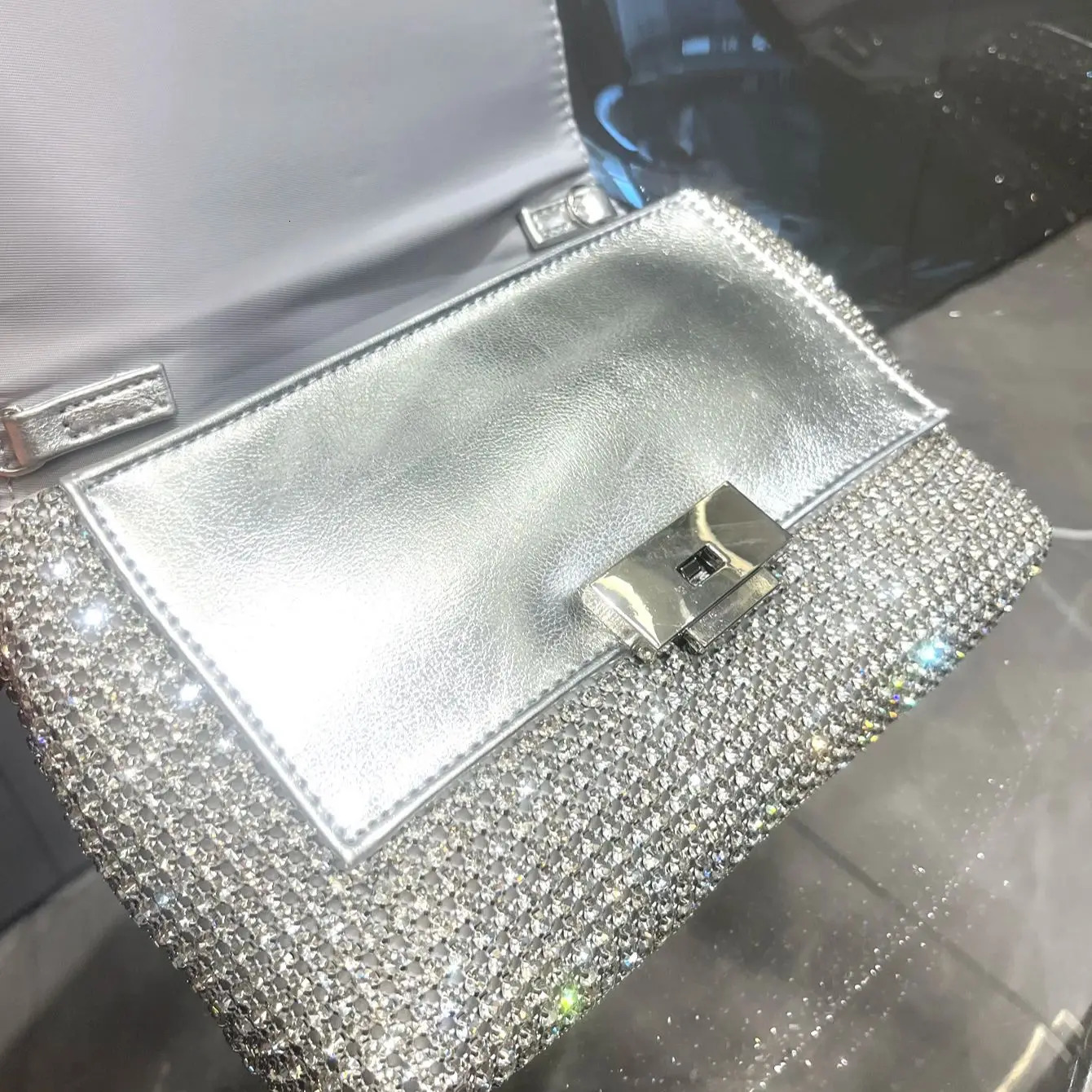s Clutch Purse Bag For Women purse Shoulder Shiny Crystal Purses and Handbag Evening 260104