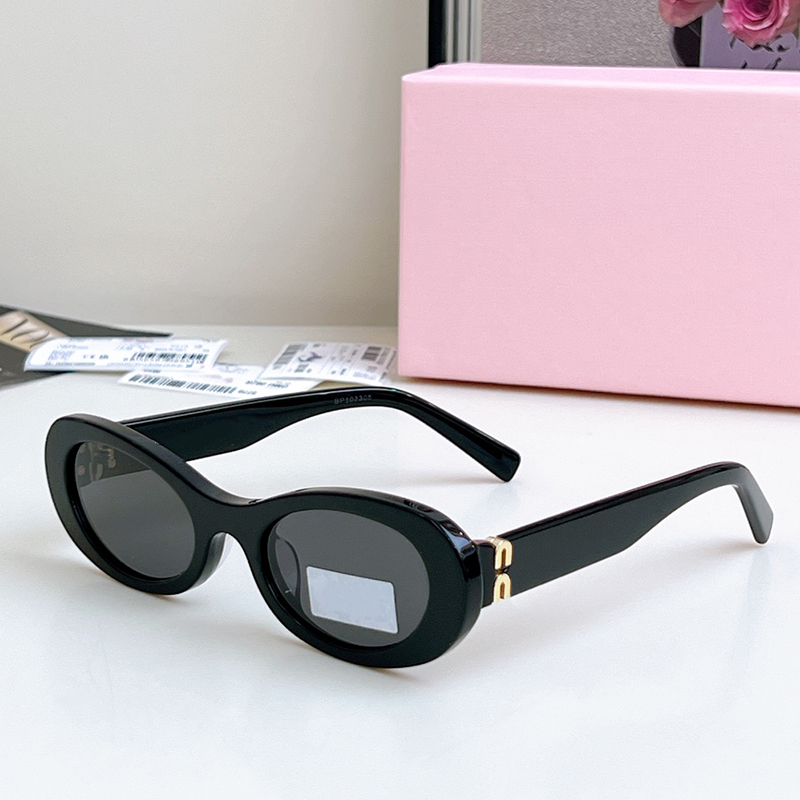 Luxury Designer Sunglasses Top Mens and Womens Sunglasses Elliptical Acetate Fiber Sunglasses 06ZS Outdoor Sports Goggles with Box UV Protection Glasses