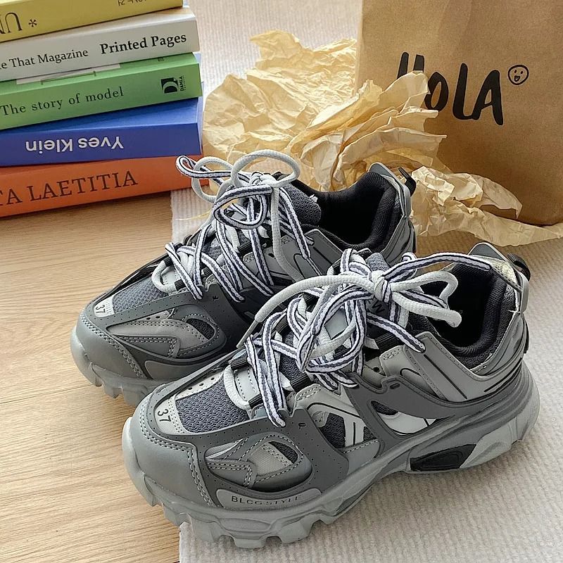 sneaker Fashion 5 shoes women men Men's Chunky Sneakers Male Female Trendy Casual Sport Shoes size36 44 wenhu1010 - view 6